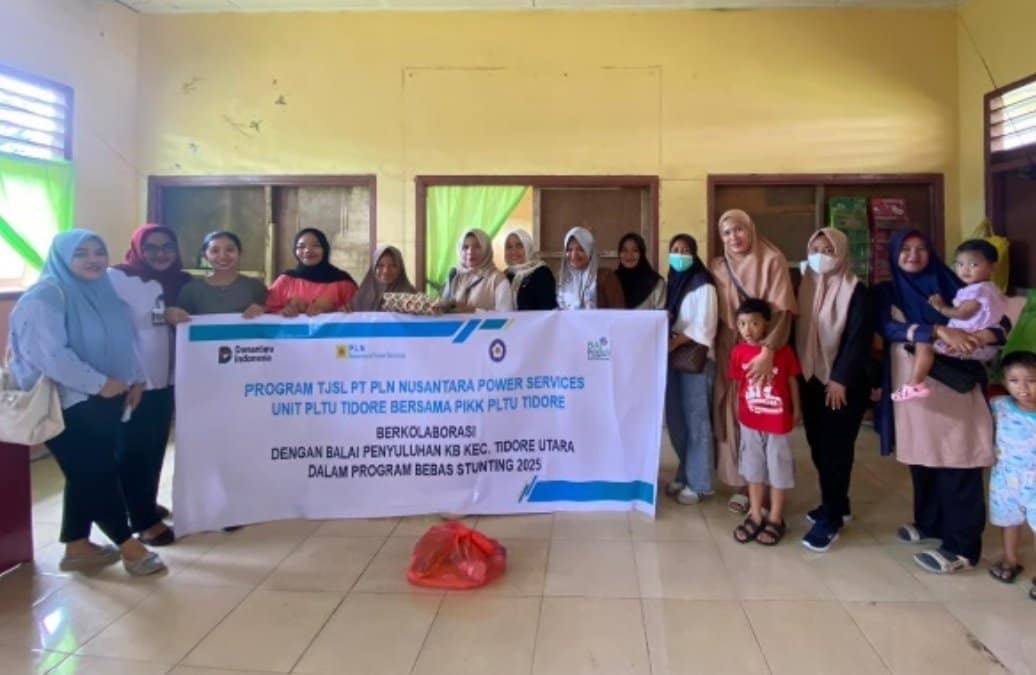 PLTU Tidore dan PIKK bersama Balai Penyuluhan KB Laksanakan Program “Bebas Stunting 2025”