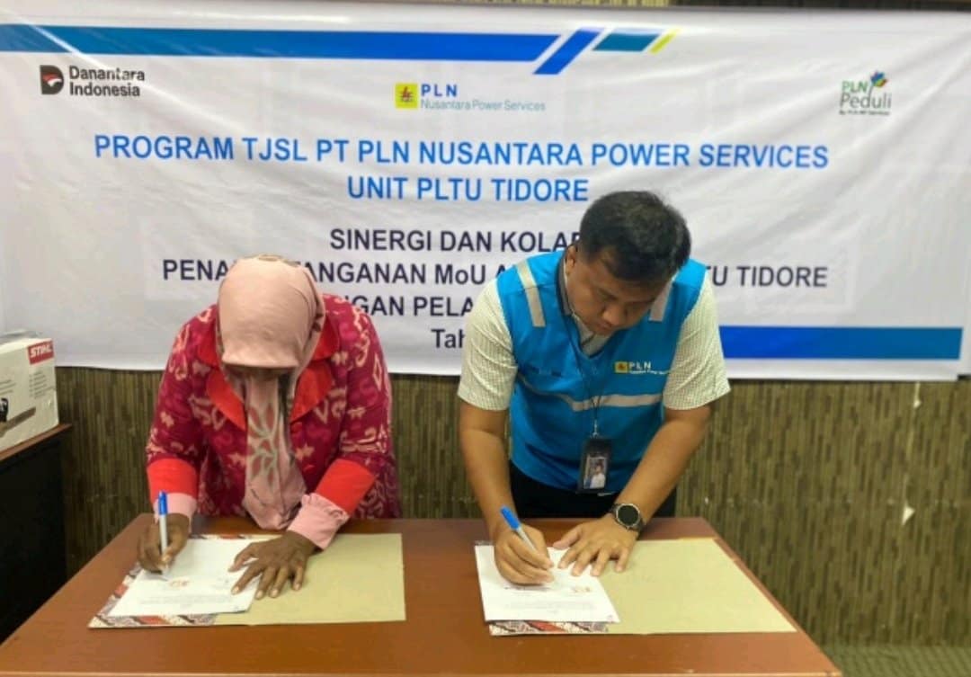 PLTU Tidore Dukung Pengembangan UMKM Lokal Melalui Penandatanganan MoU dan Penyerahan Bantuan Usaha