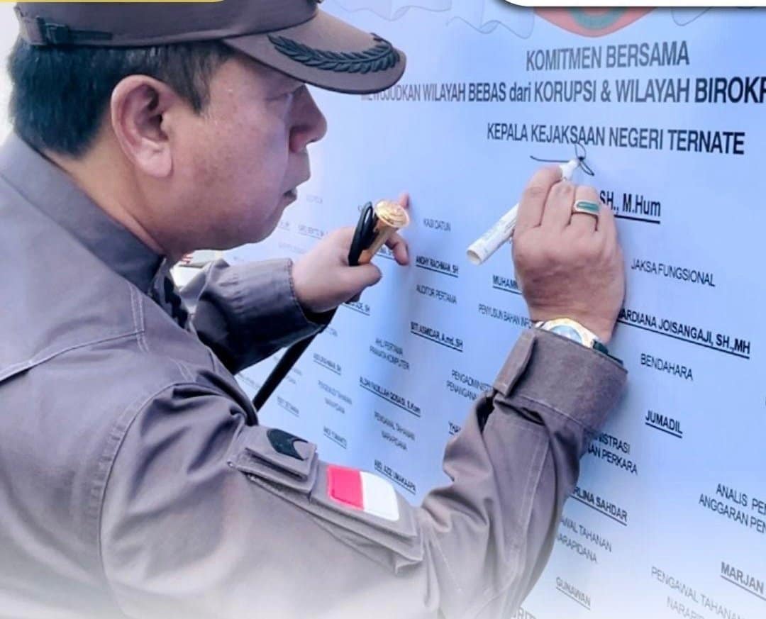 Kejari Ternate Gelar Apel Pencanagan Zona WBK dan WBBM