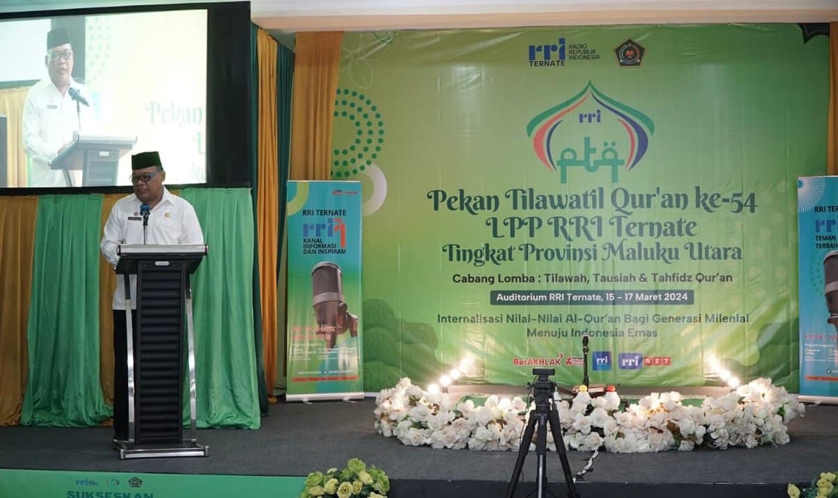 Sekprov Maluku Utara Buka PTQ Ke-54 RRI Ternate