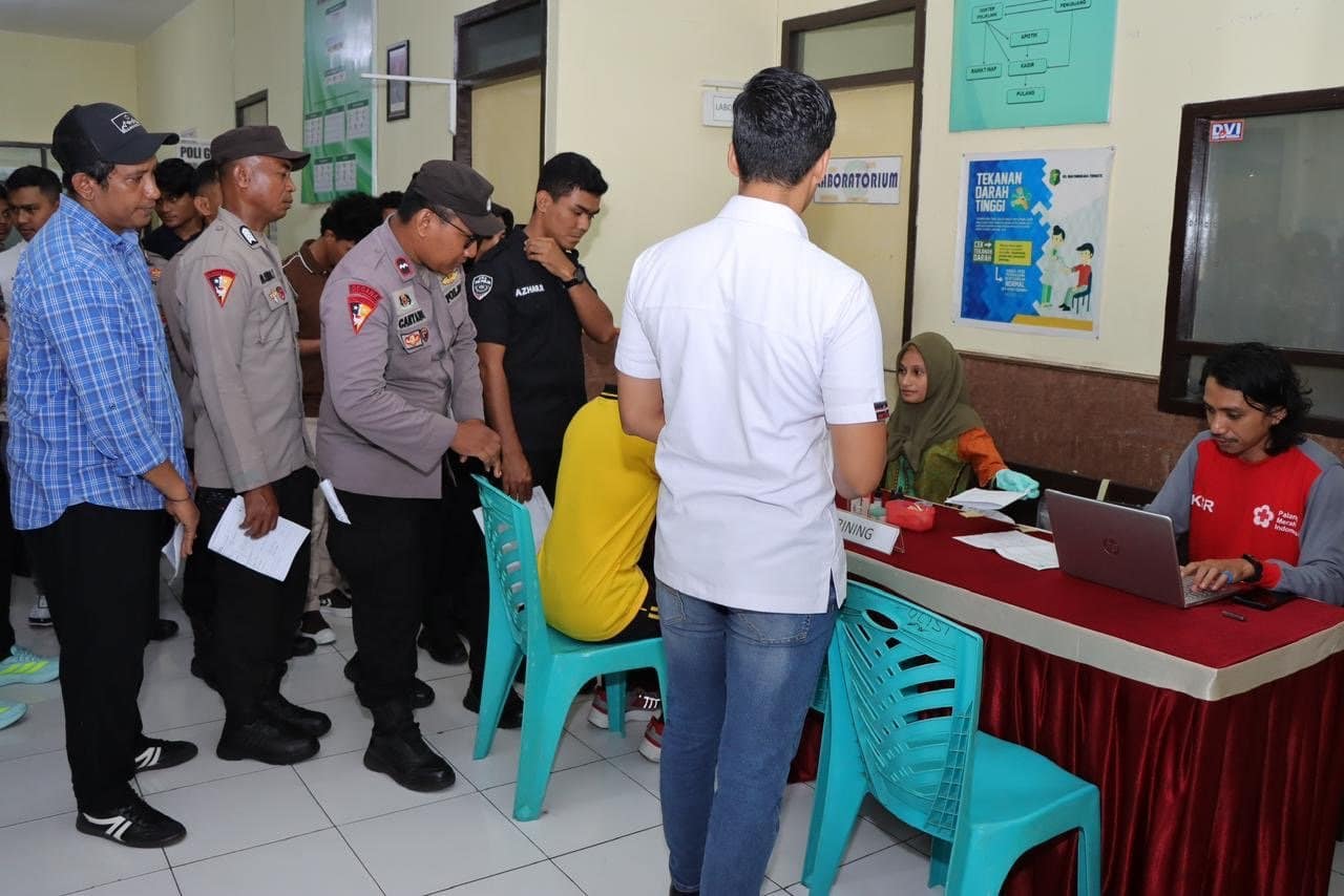 Bidhumas Maluku Utara Gelar Donor Darah Sambut HUT Ke-74