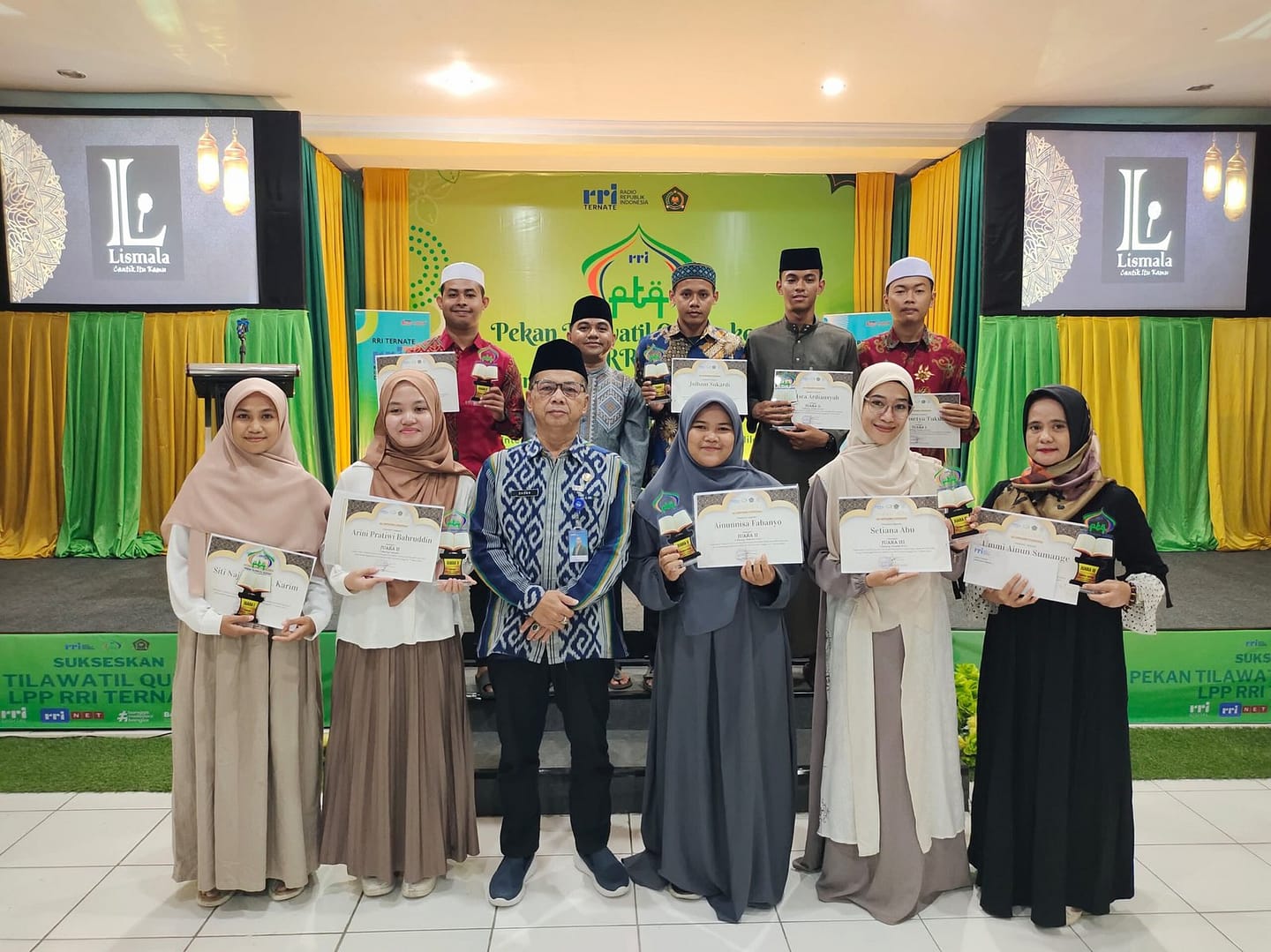 Perwakilan PTQ RRI Ternate yang Lolos ke Tingkat Nasional