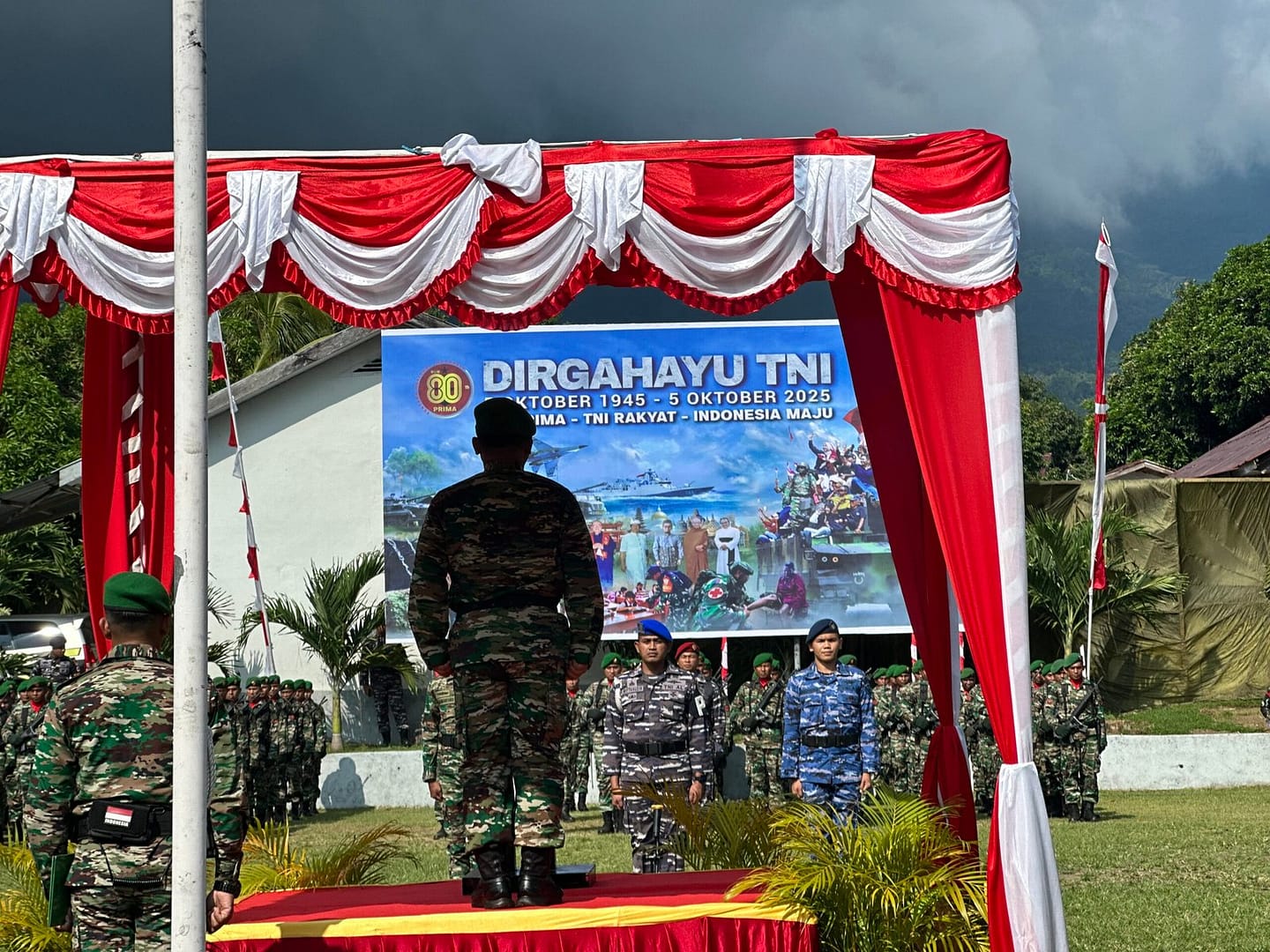 Kasrem Baabullah Jadi Irup Upacara HUT TNI di Maluku Utara