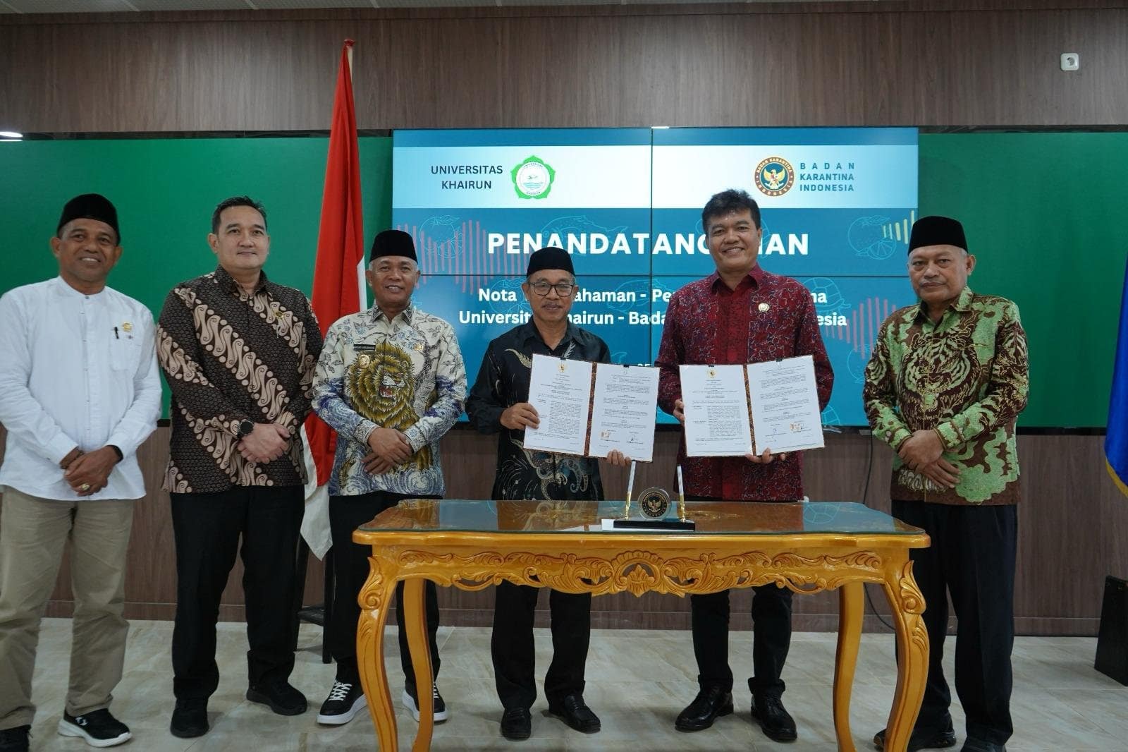 Barantin dan Unkhair Jalin Kerja Sama Strategis dalam Pengembangan SDM dan Iptek Karantina