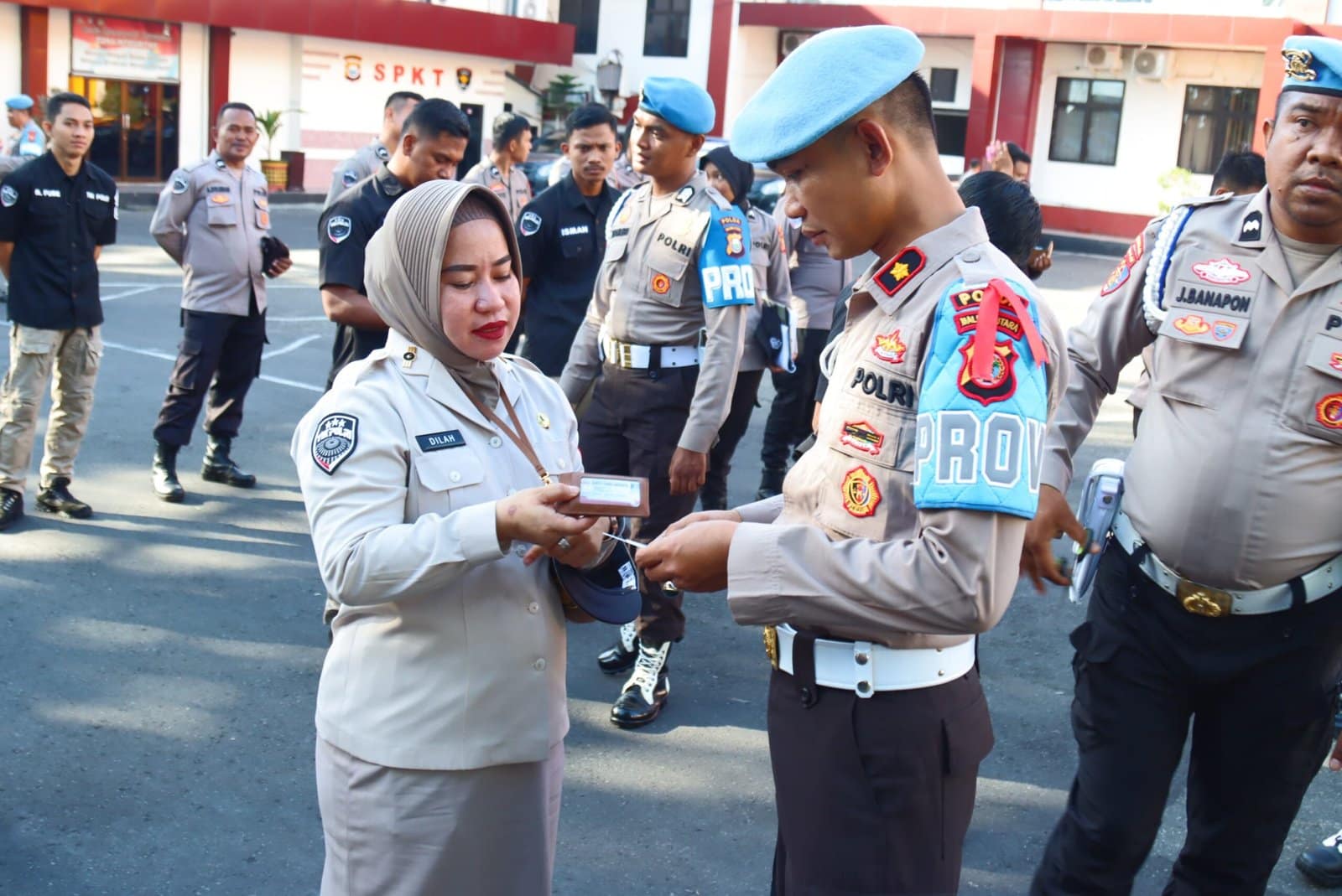 Tingkatkan Disiplin, Propam Malut Periksa Disiplin Anggota