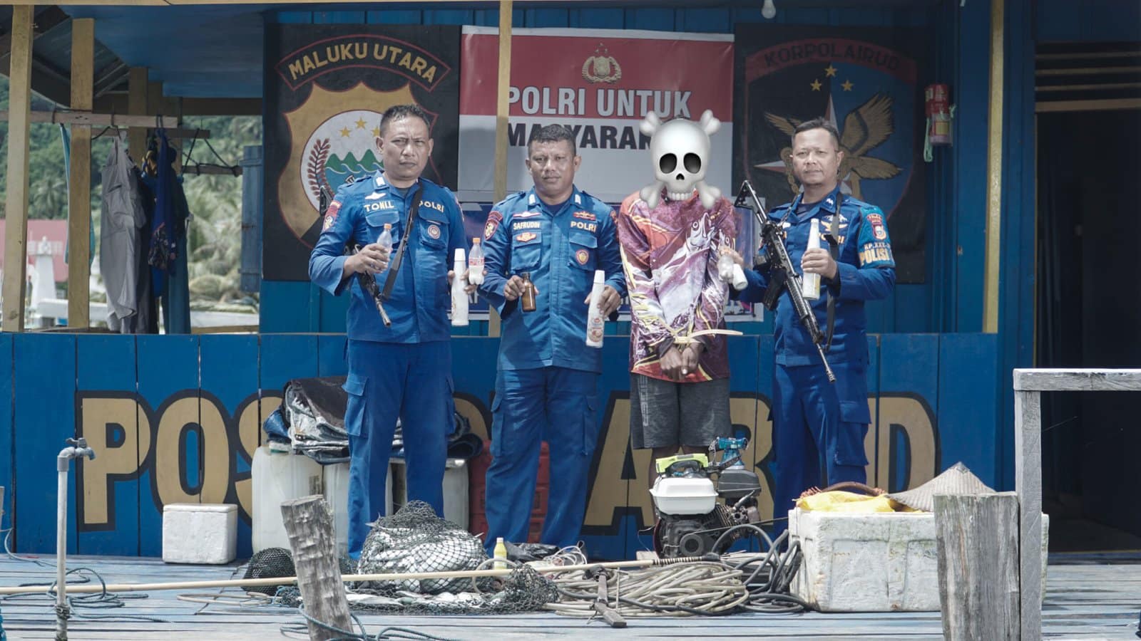 Nelayan Halsel Kembali Diamankan Gegara Bom Ikan