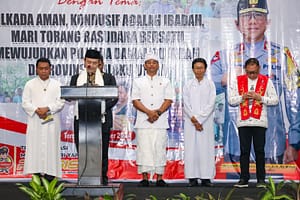 Perwakilan Tokoh Agama saat Membacakan Do’a Masing-Masing (Dok: Istimewa)