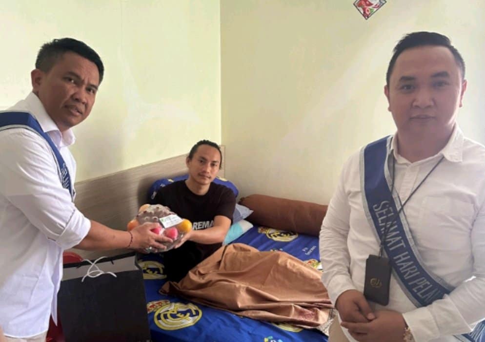 Bentuk Kepedulian, BPJamsostek Ternate Kunjungi Peserta Jaminan Kecelakaan Kerja